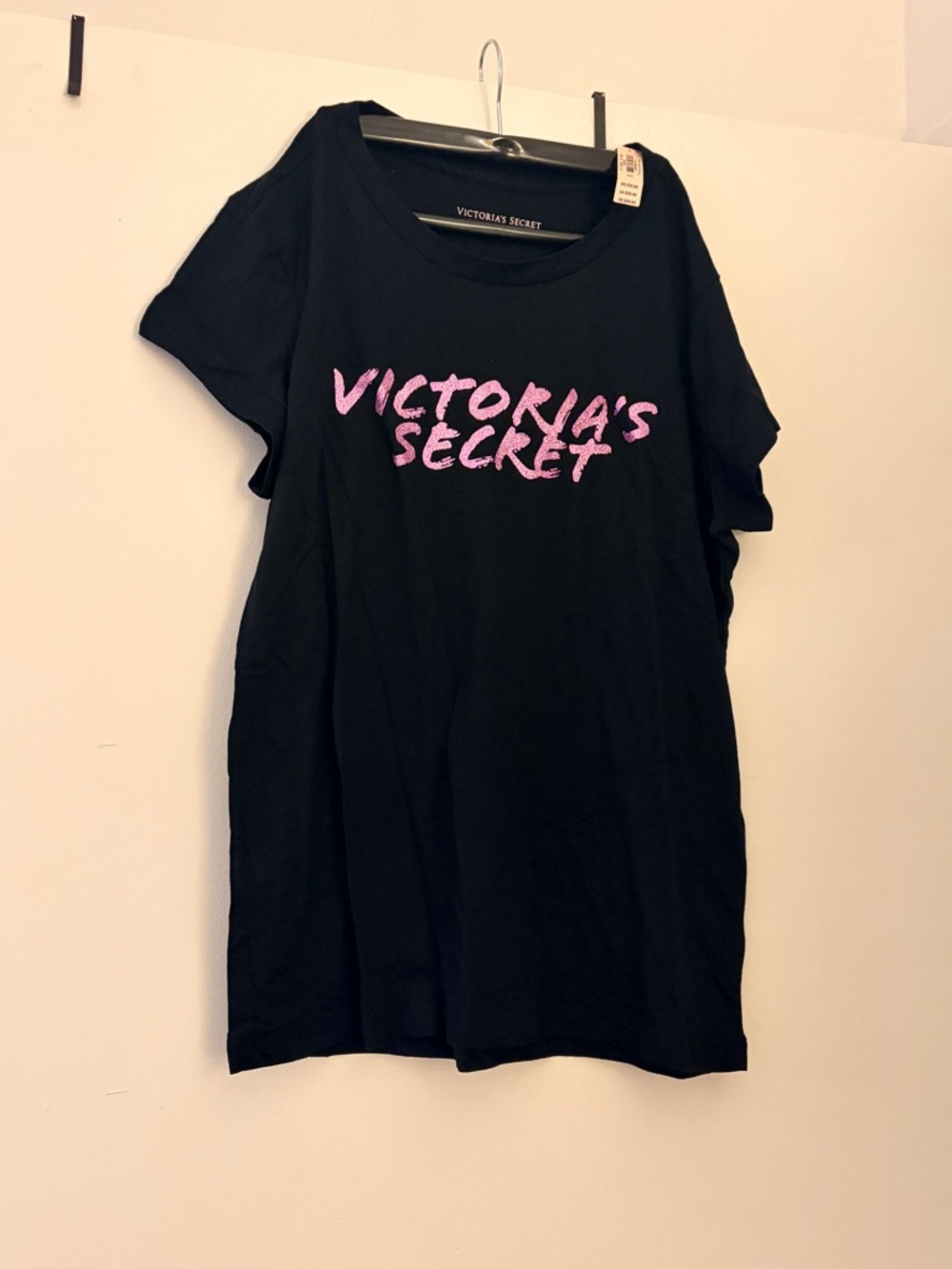 VS sleep tee pink & black
